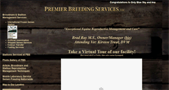 Desktop Screenshot of premierbreedingservices.com